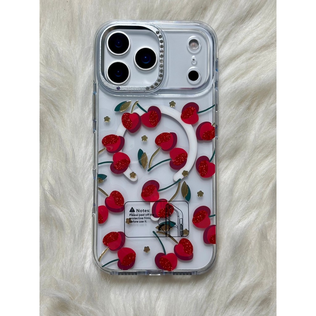 Popphone เคสแม่เหล็ก พิมพ์ลายดอกไม้ ใช้สำหรับ New iPhone17(2025)