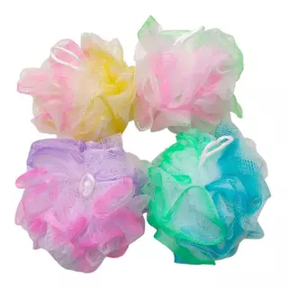 (ยกแพ็ค 12 อัน) ใยขัดตัวกลมเล็ก ขนาด 30 กรัม คละสี