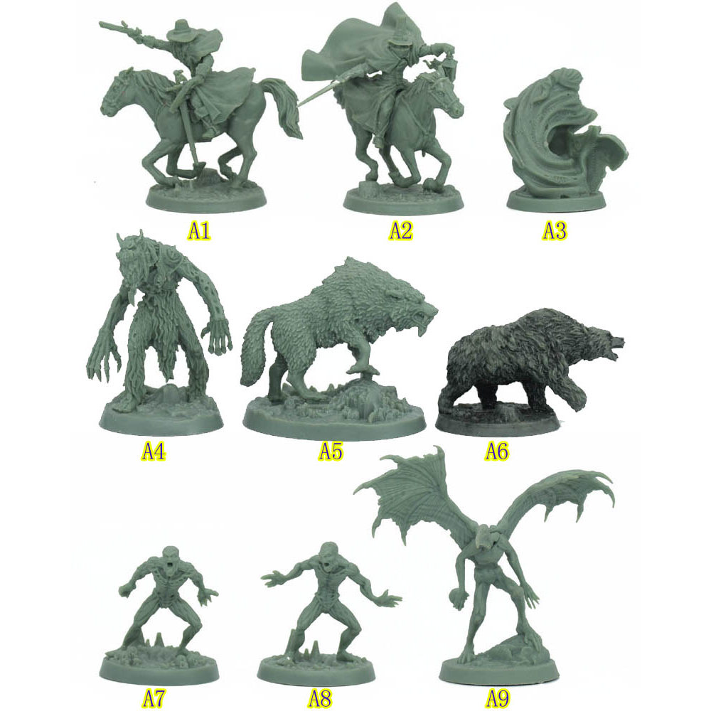 Solomon Kane เกมกระดานรุ่น Western Character Cavalry Bear Werewolf Monster Wolf Monster