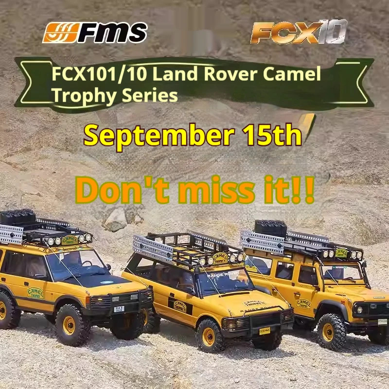 ใหม่ในสต็อก Fms 1/10 Camel Cup Fcx10 จําลอง Rc รุ่นรีโมทคอนโทรลรถปีนเขาไฟฟ้ารถออฟโรดเด็กของขวัญ
