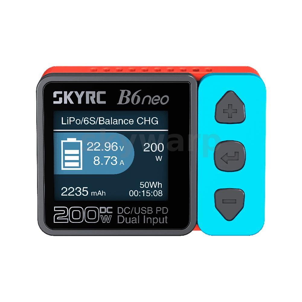 SKYRC B6 NEO B6NEO เครื่องชาร์จอัจฉริยะ DC 200W PD 80W LiPo แบตเตอรี่ Balance Charger Discharger