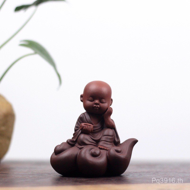 ตัวอักษร 5 Yixing ชาสัตว์เลี้ยงพระภิกษุสงฆ์ Yichen ของแท้ Series ประติมากรรมตกแต่งบ้าน Handmade แร่ด
