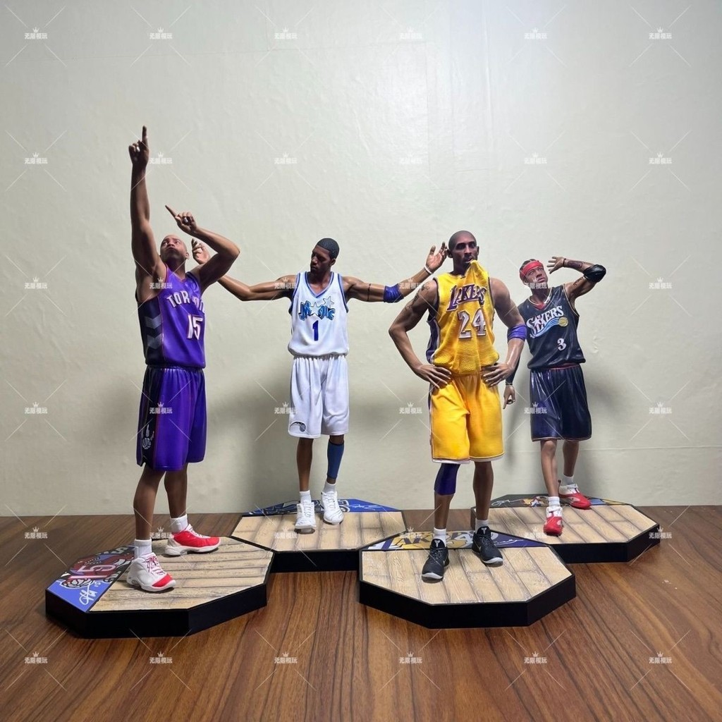 NBA รุ่น Quadruple Score Kobe Iverson Madi Star Carter ที่กําหนดเองรูปรูปปั้นตกแต่ง 11.4