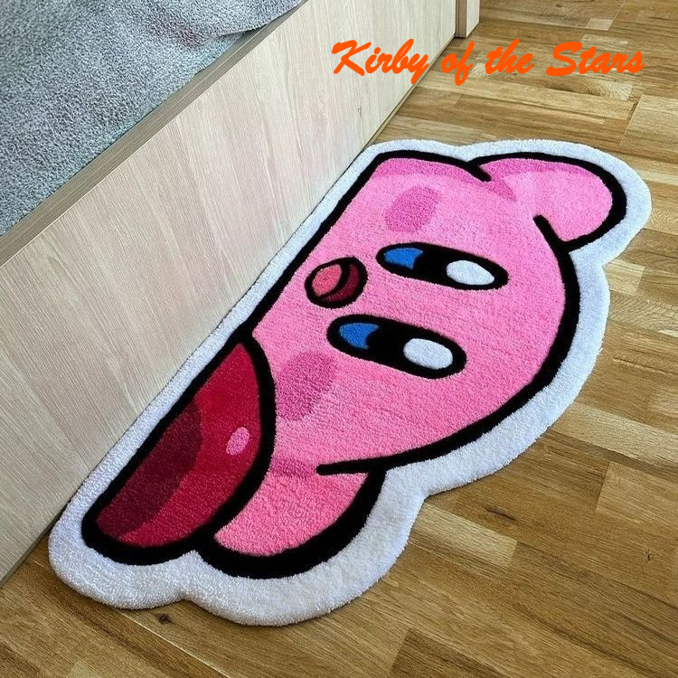 พรมTufting handmadeลายการ์ตูนPokémonและKirby น่ารักสำหรับข้างเตียง