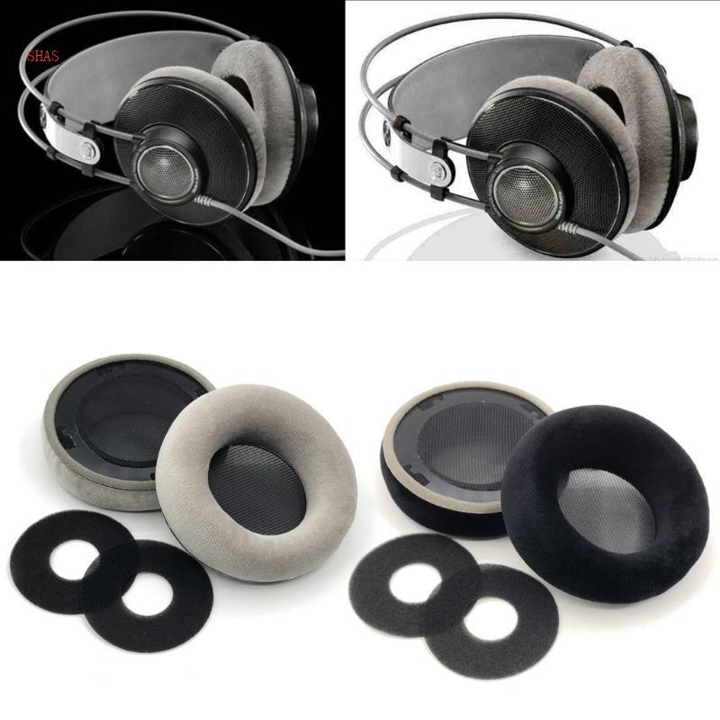 Shas เปลี่ยนแผ่นรองหูฟังสําหรับ AKG K601 K701 K702 Q701 702 ชุดหูฟังครอบคลุมแขน