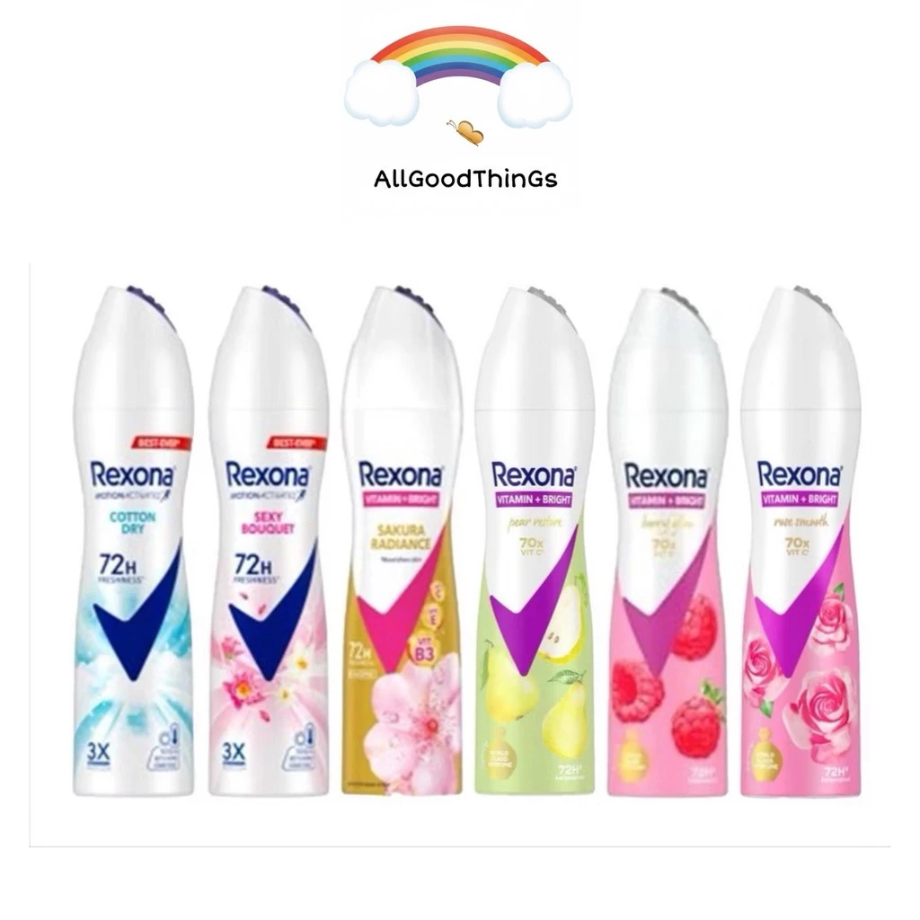 Rexona เรโซน่า สเปรย์ลดเหงื่อ 135ml พร้อมระงับกลิ่นกาย