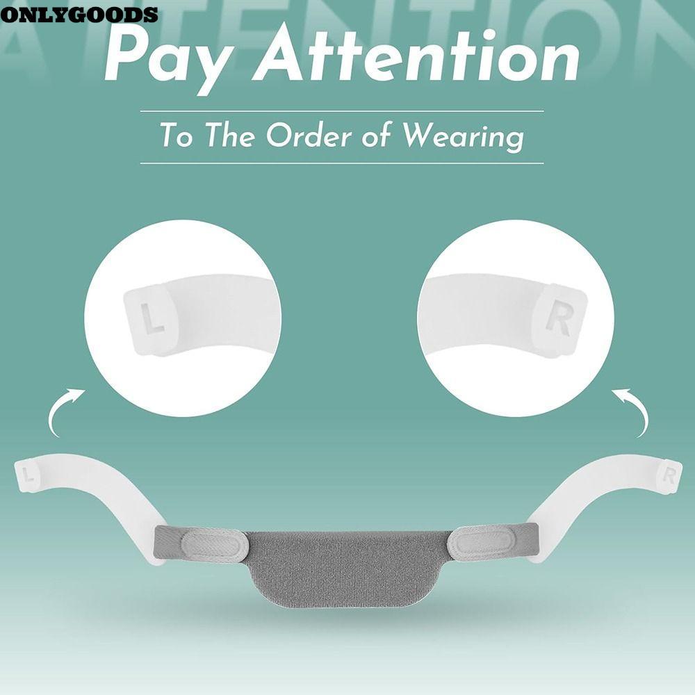 ONLYGOODS สายรัดจมูก, หมวก CPAP ระบายอากาศได้สากล, อุปกรณ์เสริม Soft Full Face CPAP สายคล้องคอสําหรั