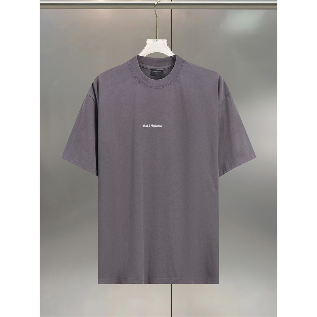 เสื้อยืดแขนสั้นผ้าฝ้ายสำหรับทุกไซส์ มีลายพิมพ์เรียบหรู สไตล์เทรนดี้สำหรับทุกคน