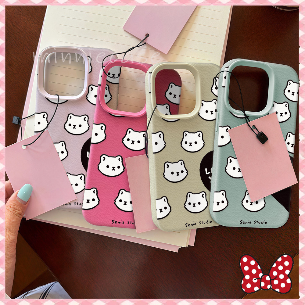 แมว ขาวดำ น่ารัก เคสสำหรับไอโฟน17 11 Case For iPhone17promax 11 13 12 14PLUS 15PRO 16 X XR XS MAX 7 8 PLUS กรณีโทรศัพท์
