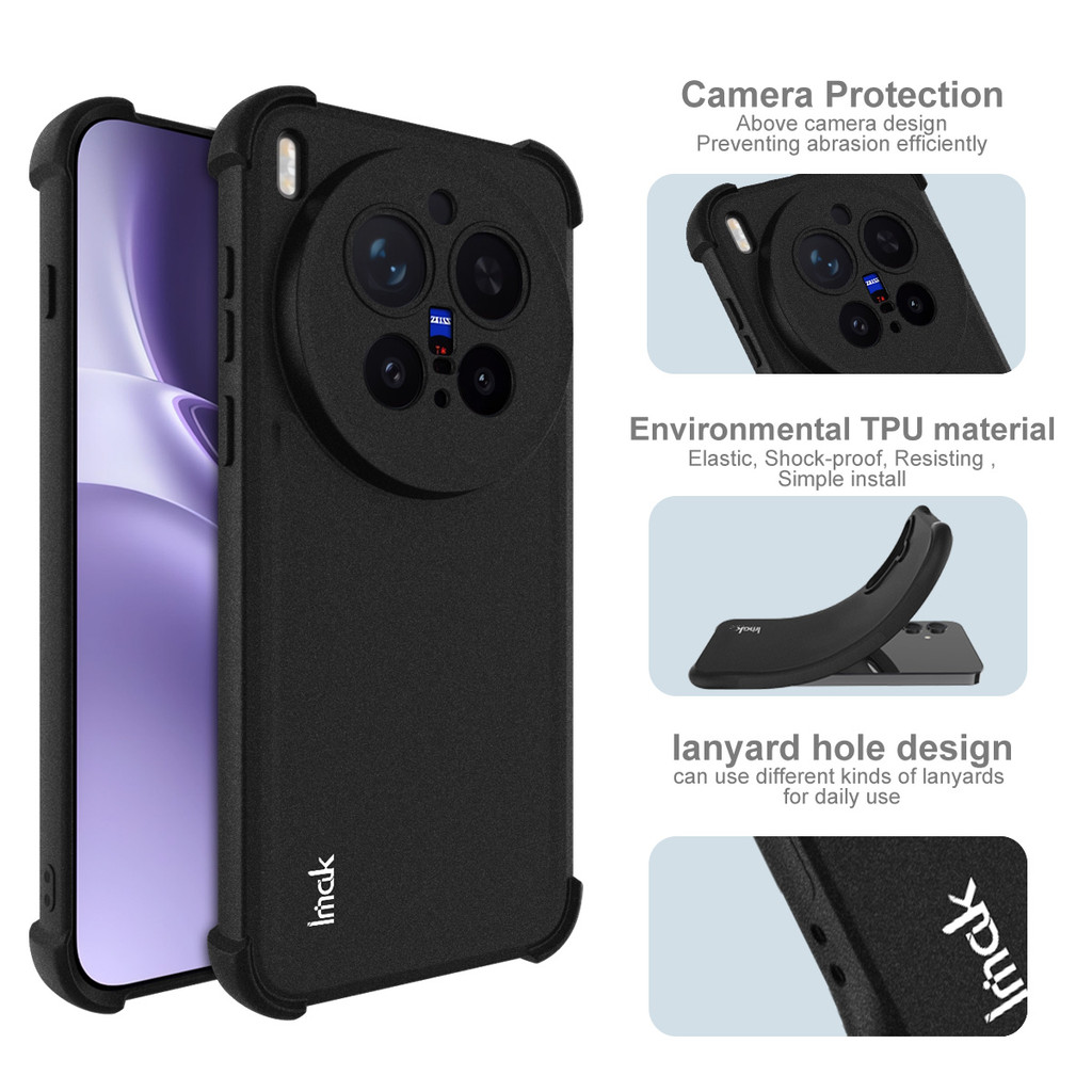 IMAK Shock-proof เคส Vivo X300 Pro 5G อ่อนนุ่ม กรณี