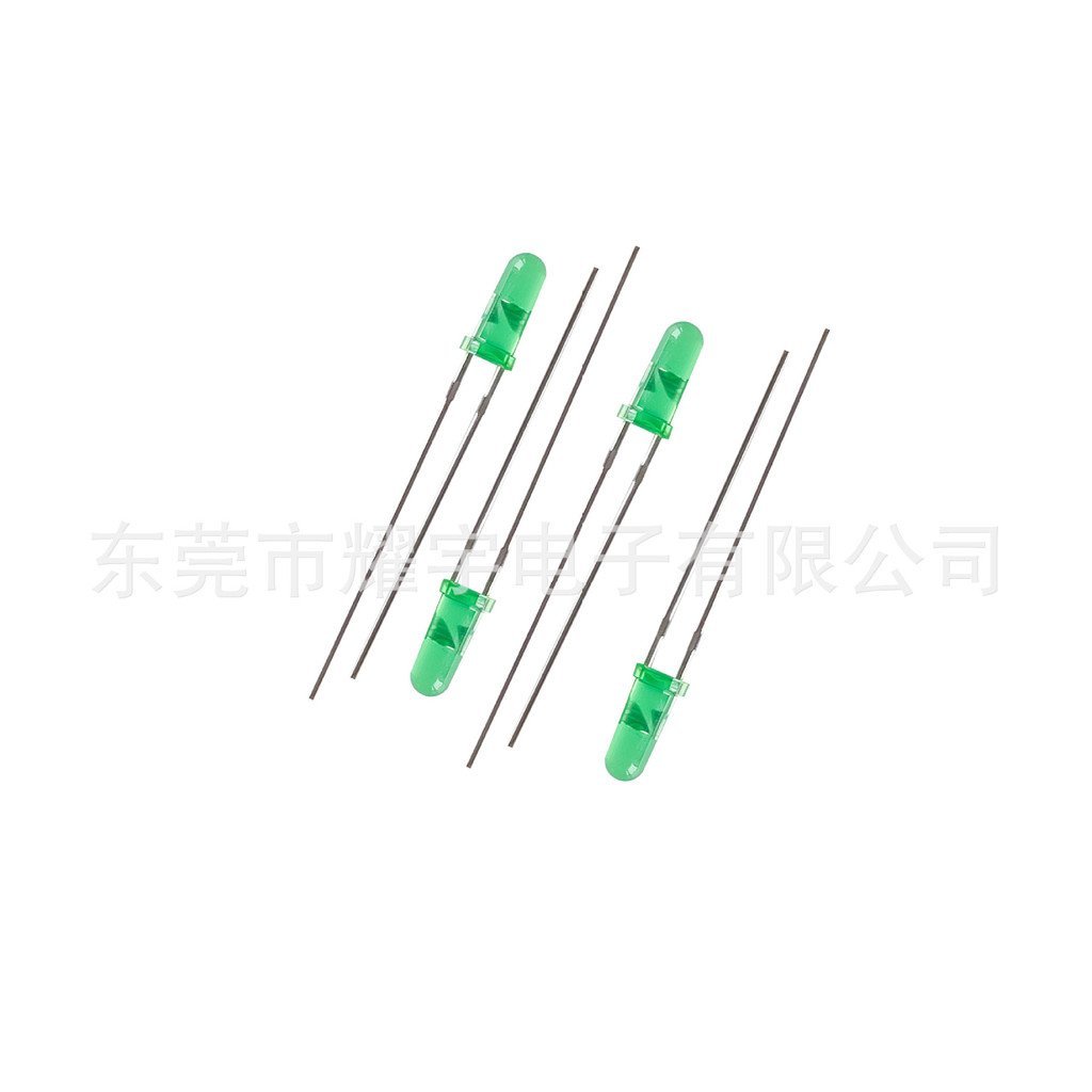 ไดโอด8.5mmF3ส่องสว่าง3มิลลิเมตรคอลลอยด์นําทั่วไปสีเขียวรอบหัวโคมไฟลูกปัดปลั๊กอินคําแนะนําสูงผมสีเขีย