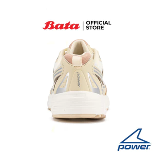 Bata บาจา Power รองเท้าผ้าใบสนีคเกอร์แบบผูกเชือก สำหรับผู้หญิง รุ่น ZETA RELIC สีเบจ รหัส 5288180