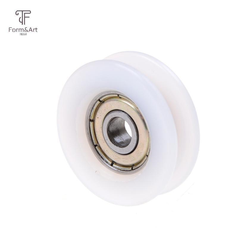 Form & Art ใหม่ 6*30*10 มม.U Groove Metal Shield ไนลอน Pulley ล้อ Roller Ball แบริ่ง FA