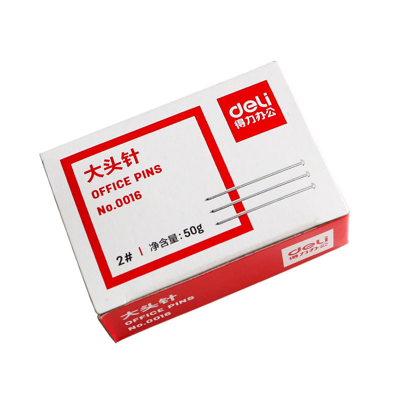 Deli Stationery Deli 0016 Pin Straight Pin อุปกรณ์สํานักงาน 0.55KG/กล่องขายส่ง 11.10.4