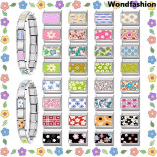 สร้อยข้อมือสแตนเลสมีcharm fit 9 มม., ชุดภาพพิมพ์สไตล์อิตาเลี…