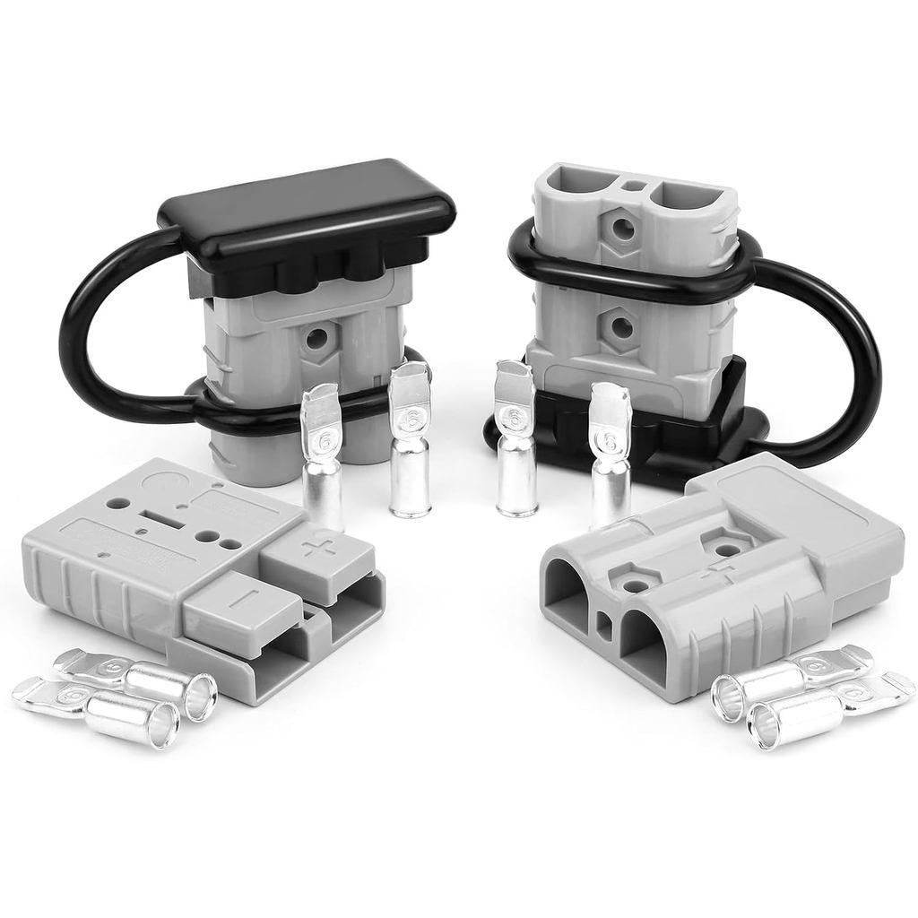 4 ชิ้น 50A แบตเตอรี่ Quick Connect/Disonnect สําหรับ 6-12 สายเกจ, 12V-36V Wire Harness Plug Kit, ใช้