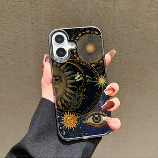 For iPhone เคสไอโฟน ดวงอาทิตย์ตา 13 14 11 Pro 16 Pro Max 15 14 PRO 11 MAX X XS MAX XR 7/8PLUS 15 16 Plus 12