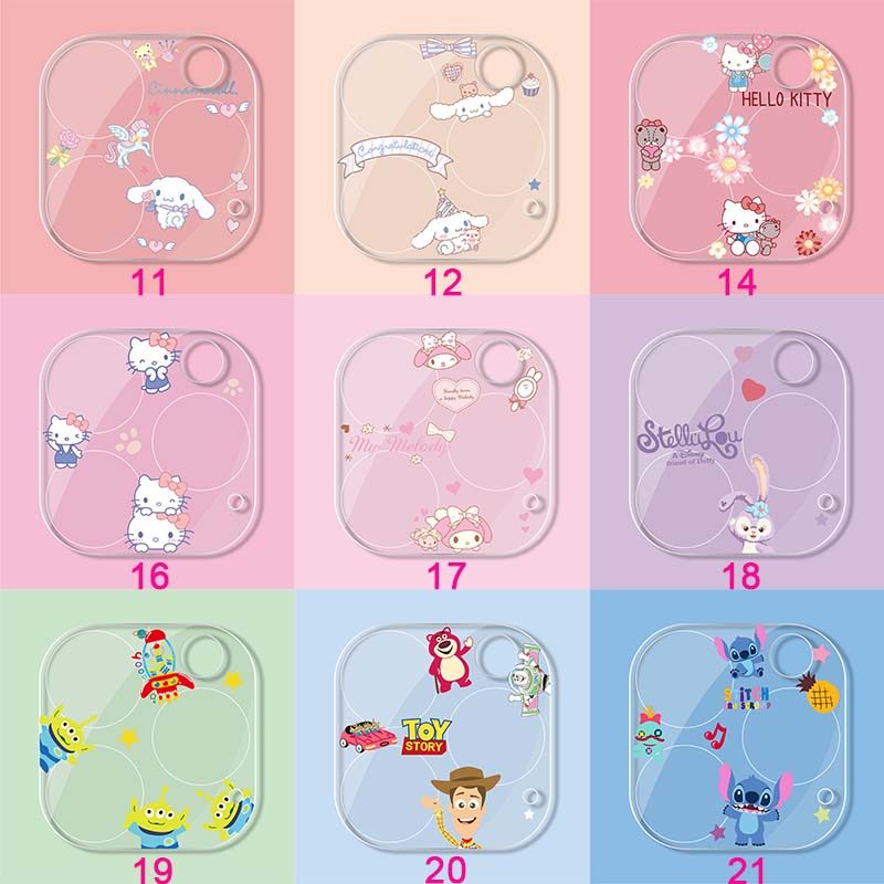 สําหรับ iPhone 17 16 15 14 Pro max Plus Air Lens Protector เลนส์กล้องด้านหลังบางเฉียบ Full Protector ฟิล์มกันรอยกล้องใสการ์ตูน