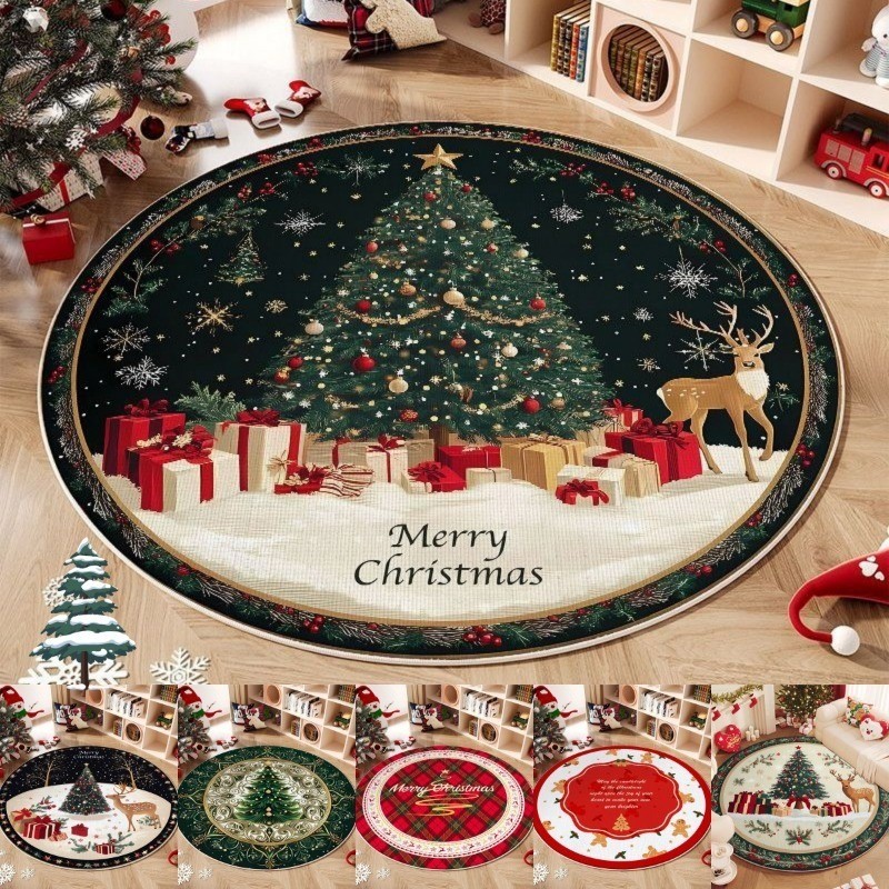 ตกแต่งบ้าน  พรมปูพื้นกันลื่น และอุปกรณ์ประดับต้นคริสต์มาส พร้อมของตกแต่งบ้านสำหรับห้องนอน ราคาพิเศษ