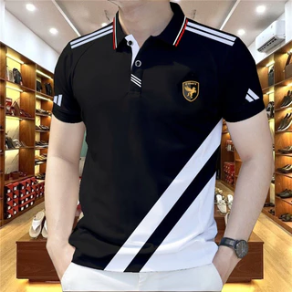 เสื้อโปโลผู้ชาย สไตล์เกาหลี ระบายอากาศดี แห้งเร็ว เหมาะสำหรับการทำงานและใส่ลำลอง