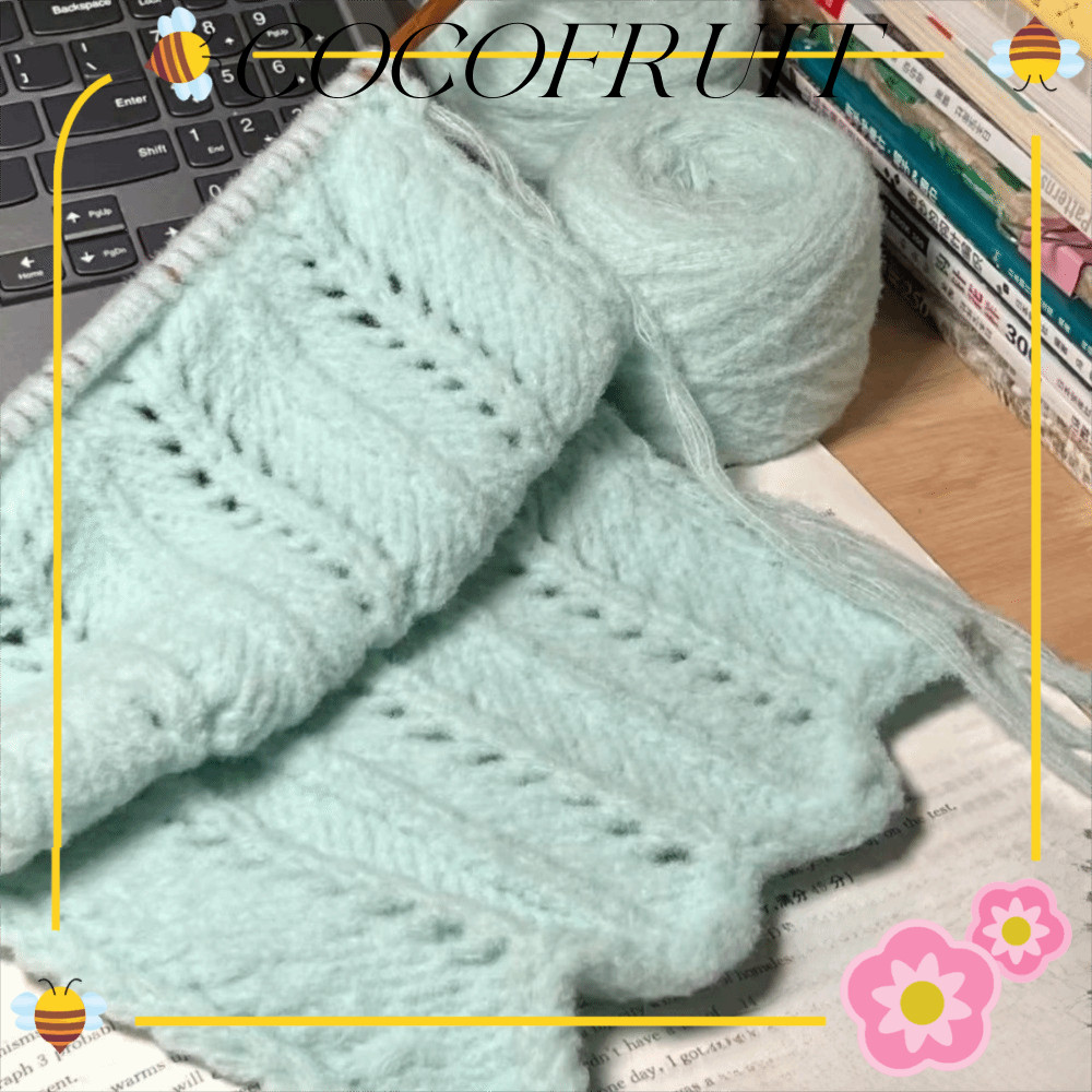 COCOFRUIT 100g Cotton Yarn Ball, Soft Warm Mohair Yarn, สีทึบ DIY Fluffy ถักเส้นด้ายทอ