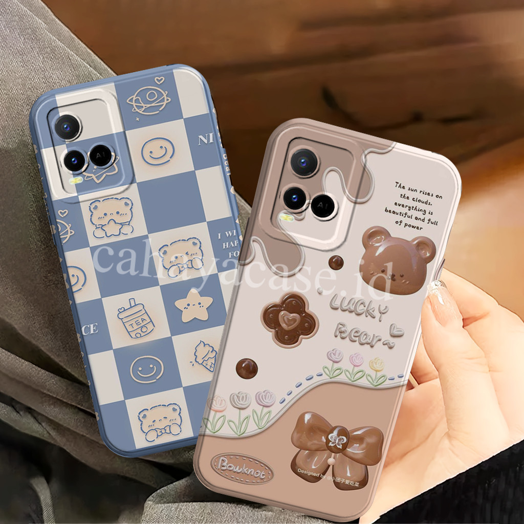 Vivo Y21 Y21s Y21t Y33s Y33t Kesing - Softcase - Be4r Motif - เคสกันกระแทก - ตัวป้องกัน