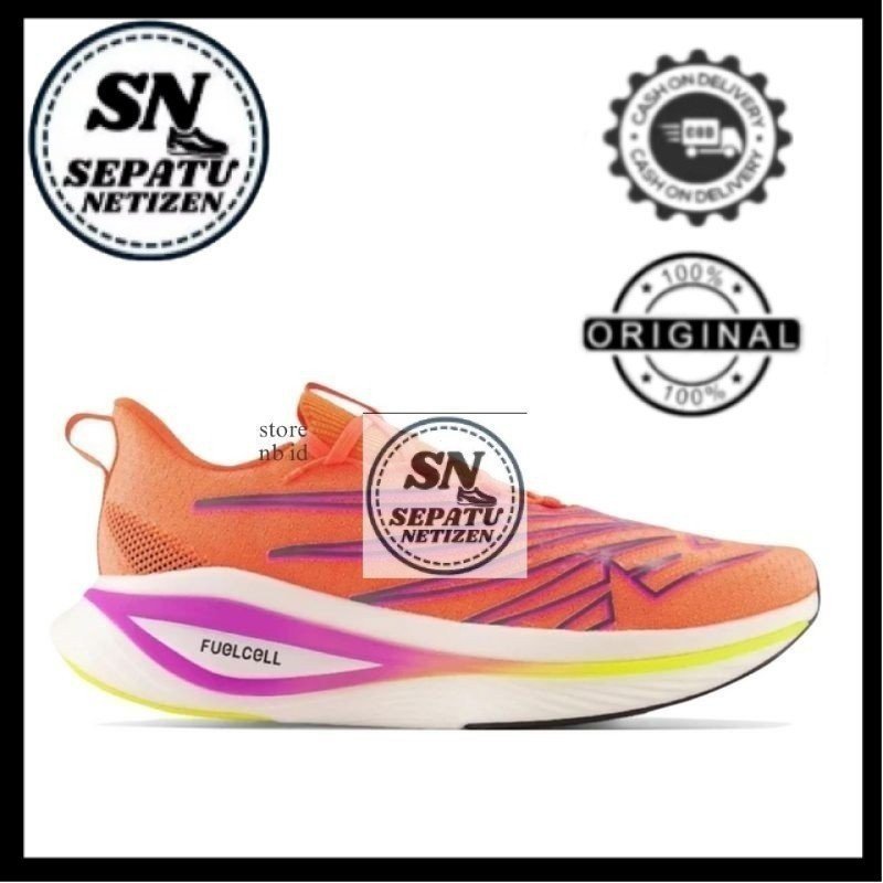 แบตเตอรี่เชื้อเพลิงที่ไม่มีเครื่องหมาย SC Elite V3 รองเท้าผ้าใบสีส้ม