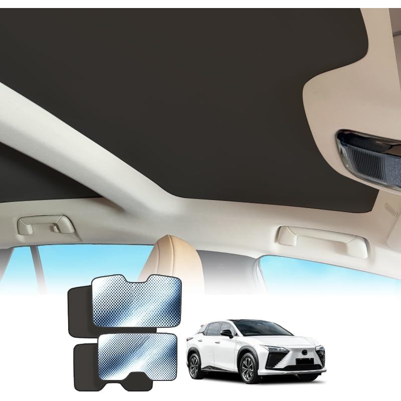 ม่านบังแดด Sunroof แบบพับได้ใช้งานร่วมกับ Lexus RZ 300E/450E 2023-ปัจจุบัน EB10, UV สะท้อนแสงและฉนวน