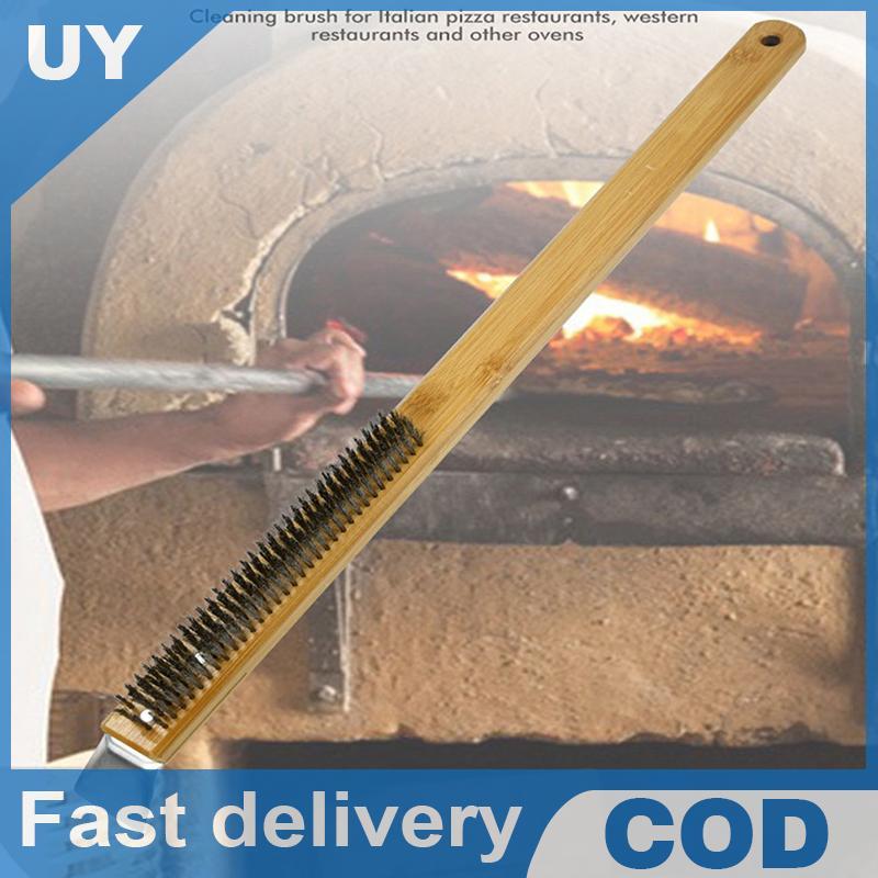 Null พิซซ่าเตาอบแปรงไม้ Handle Grill Scraper แปรงทําความสะอาดในครัวเรือนเครื่องมือพิซซ่าสําหรับเตาอบ