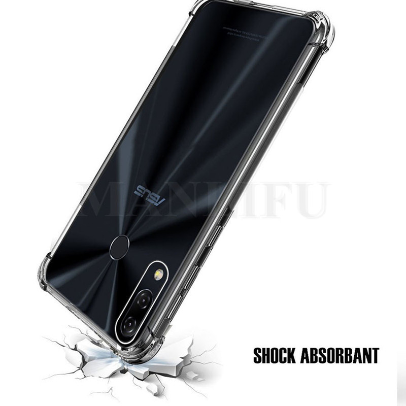 สําหรับ ASUS Zenfone 5z ZS620KL Z01RD ซิลิโคนนุ่มโปร่งแสง Black Jelly กรณีโปร่งใสทหารเกรด Anti-Scratch ทนปกหลัง - รูปที่ 3