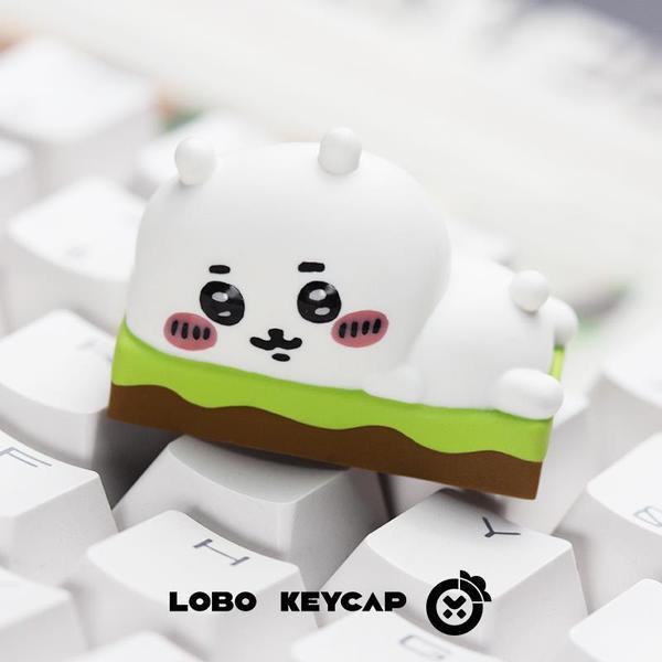 keycap work egg keycaps Chiikawa~Chikawa Little Octopus Uzachi ที่ไม่ซ้ํากันเรซิ่น Art Keycap แป้นพิ