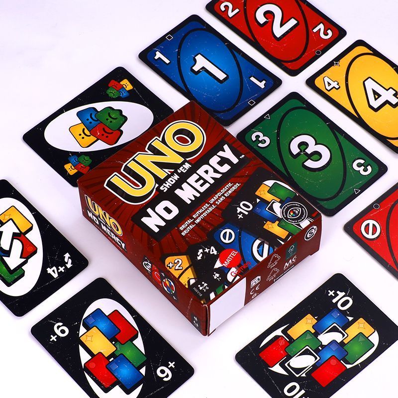 2026 ปีม้า Mattel UNO การ์ด UNO เกมกระดาน solitaire ที่ไม่มีใครเทียบได้ ผู้ใหญ่ Leisure Happy Party 