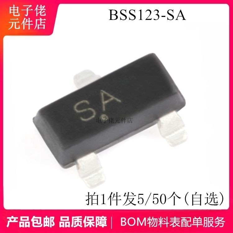 LBSS123 BSS123 SA B123 Patch SOT23 n Channel Triode ยี่ห้อใหม่ Field Effect mo