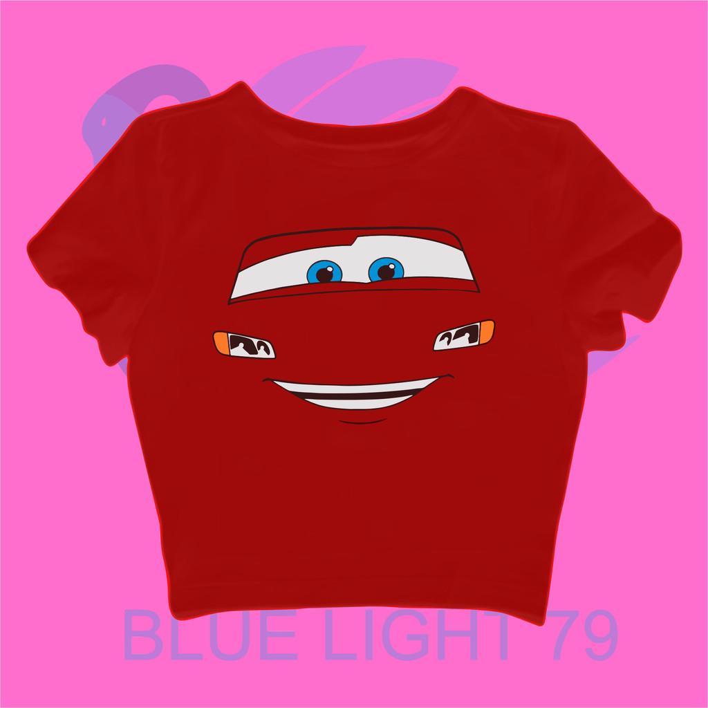 MCQUEEN เสื้อครอปรถยนต์ | เสื้อยืดเบบี้ | MCQUEEN FACE CROP TEE | GRUNGE GRUNGE GRUNGE GRUNGE GRUNGE