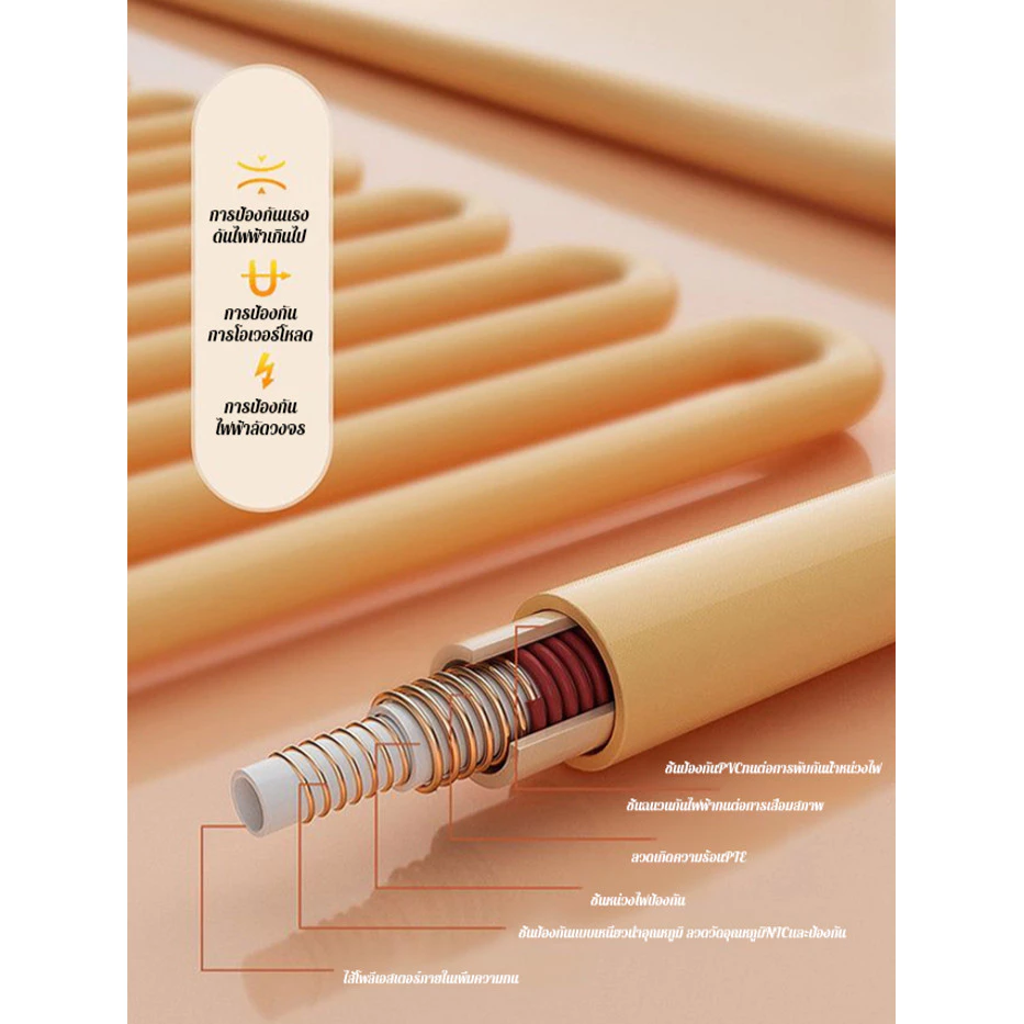 ผ้าห่มอุ่นกราฟีน Graphene Heated Shawl Electric Blanket thumbnail 6