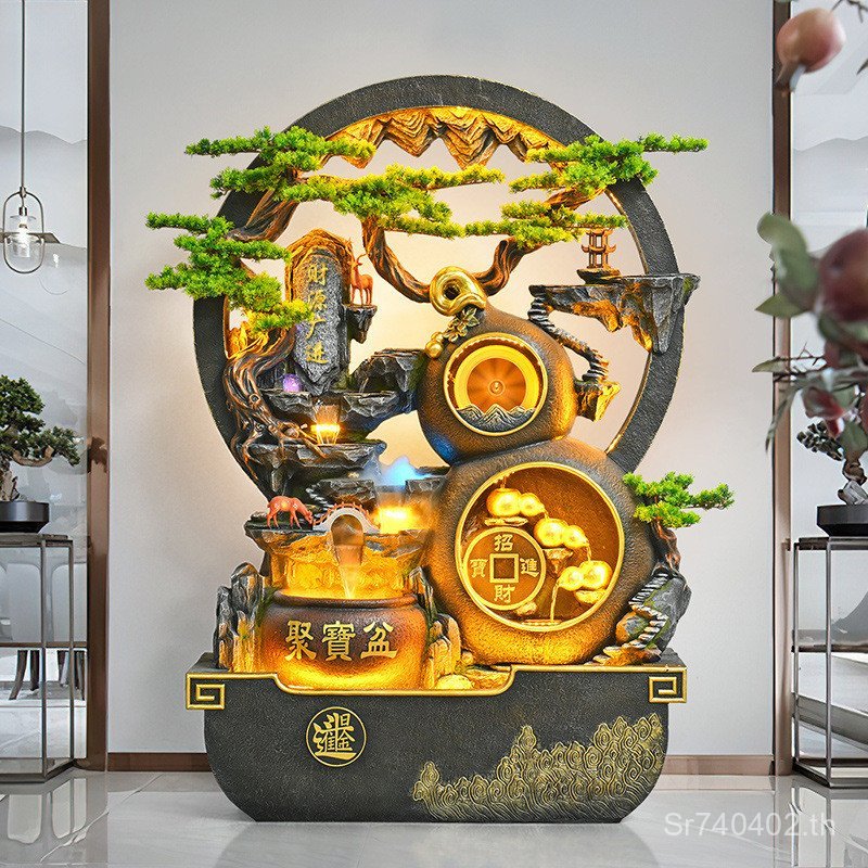 เครื่องประดับ Rockery ห้องนั่งเล่นผ้าม่านผนังตกแต่งเงินระเบียง Water Club Office Courtyard Fountain 