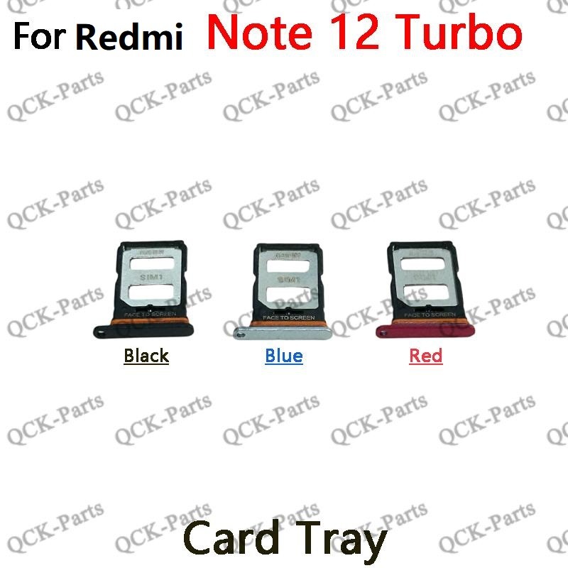 ถาดซิมการ์ดสําหรับ Redmi Note 12 Turbo SIM Slot Holder Adapter Socket Replacement