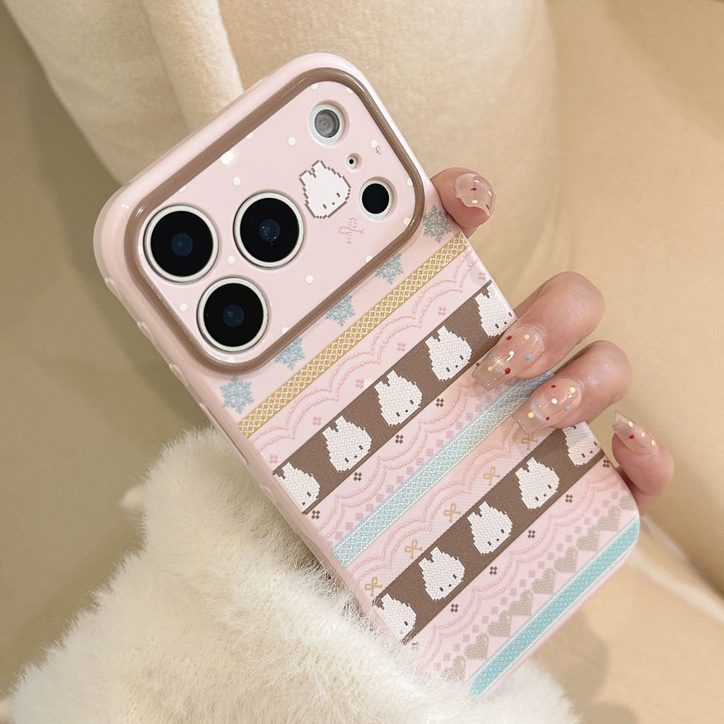 รวมทุกอย่างเคสโทรศัพท์ป้องกันกระต่ายน้อยสีชมพูเงาเหมาะสําหรับ ทีพียู สําหรับ ไอโฟน12 13 14 15 16 17มือโปร สูงสุด ราคา ถูกที่สุด ดีลบีเคเค แกลเลอรีภาพที่ 5