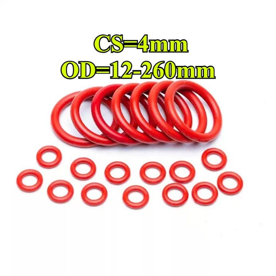 โอริง ORing O-ring ยางโอริง VMQ เลือกขนาดได้  CS4 มม.* OD12-260 มม.【YMH-CB-1】 - รูปที่ 6