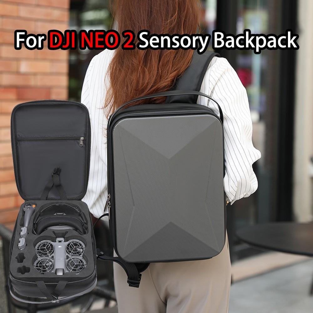 สําหรับ DJI NEO 2 Sensory Storage Bag Goggles N3 Flying Package กระเป๋าเป้สะพายหลัง Hard Shell กระเป๋า Neo2 กระเป๋าเป้สะพายหลัง