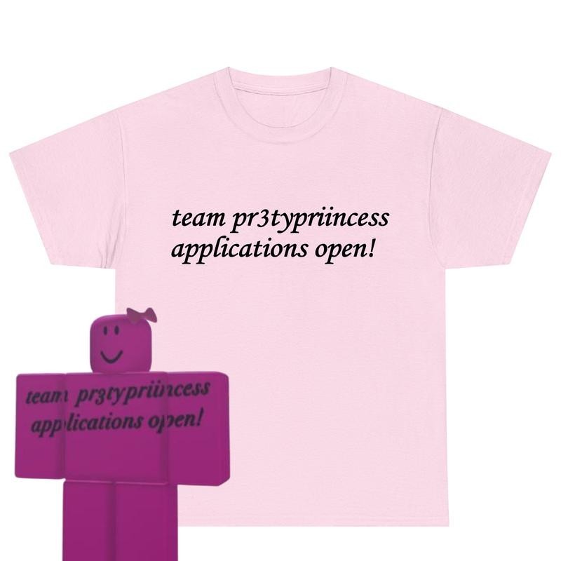 【HOT】ทีม Pr3typriincess เปิดรับสมัครแล้ว! เสื้อยืดคอกลมแขนสั้นคอตตอน ยูนิเซ็กซ์ S-5XL เสื้อยืดแฟชั่น