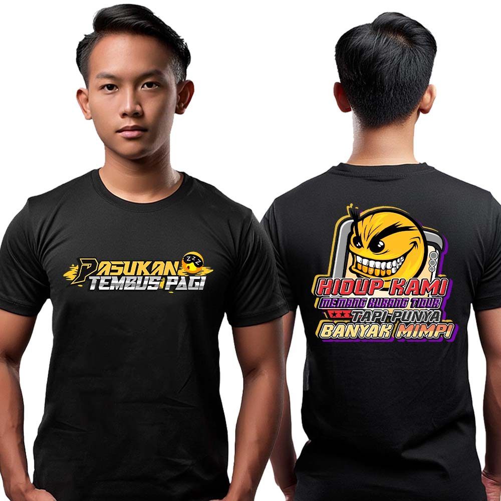 MORNING EMOTE TROOPS เสื้อยืด OUR LIFE ไม่ SLEEP BUT มี MONY DREAMS FB DISTRO CLOTHES สําหรับผู้ชายแ