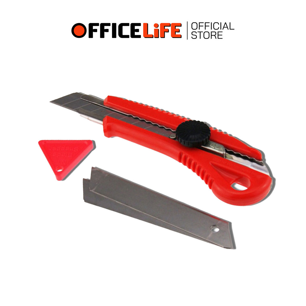 NT Cutter (เอ็นที คัตเตอร์) มีดคัตเตอร์ ตัดกระดาษ รุ่น L-550P ขนาด 18มม. ( 1 ชิ้น )