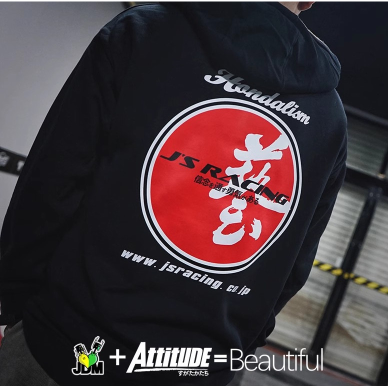 Fit Civic Modified Car JSRACING Art Sweatshirt All-Match Casual Style Male