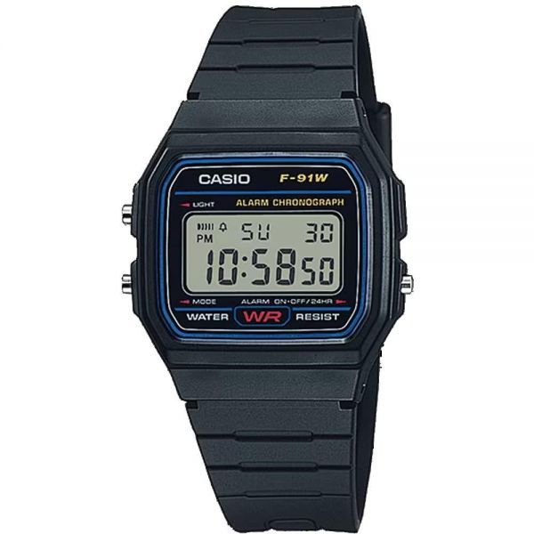 CASIO F91 Digital Alarm Sport Men\s Watch F91W-1, Digital