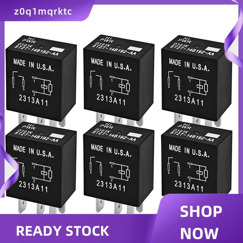 z0q1mqrktc สําหรับเลือก , Explorer ยานพาหนะ 6 แพ็ค 8T2T-14B192-AA 12VDC 30A 4-Pin SPST รีเลย์ยานยนต์