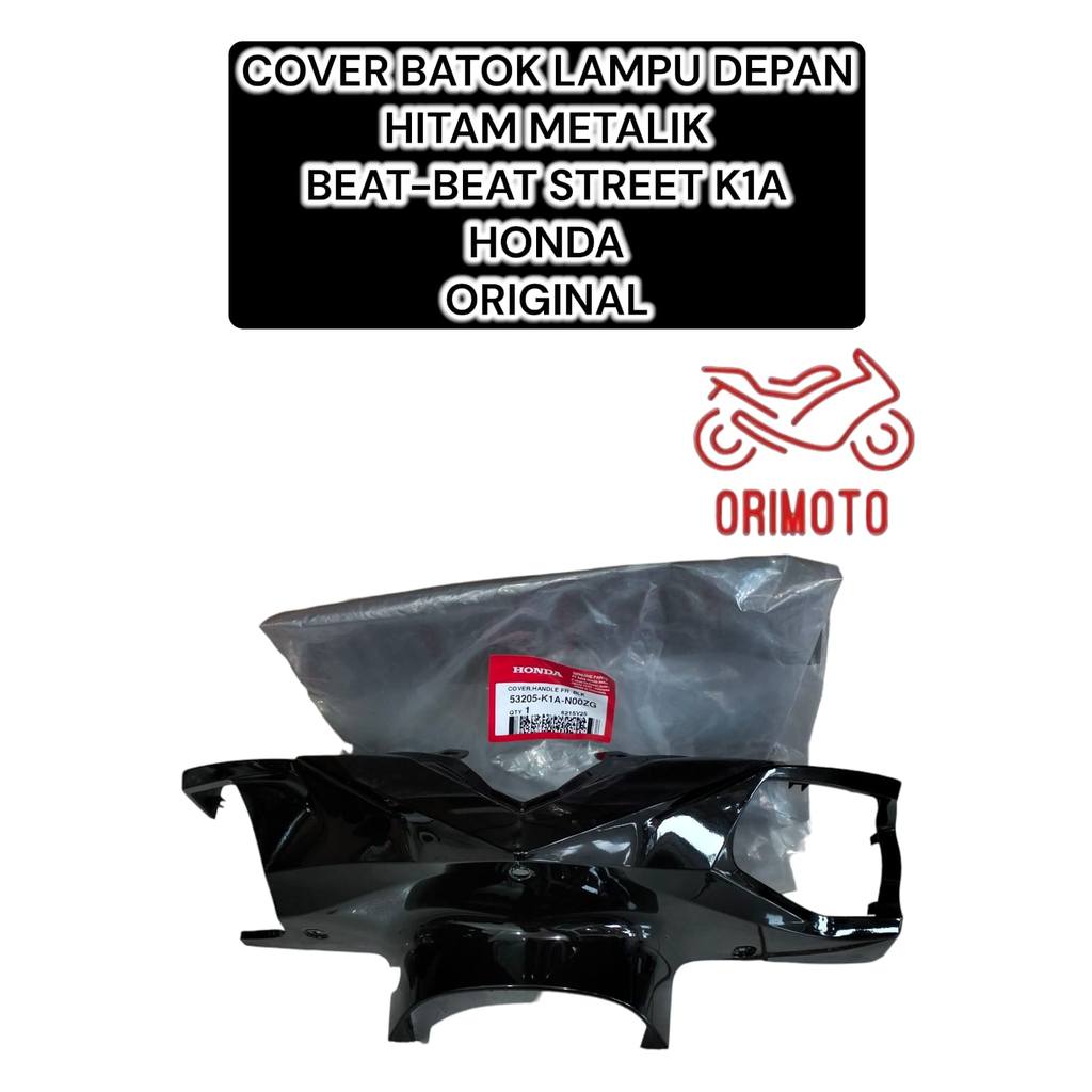 ORIMOTO-BLACK METALLIC HEADLIGHT COVER สําหรับ BEAT K1A HONDA 53205-K1A-N00ZG เดิม