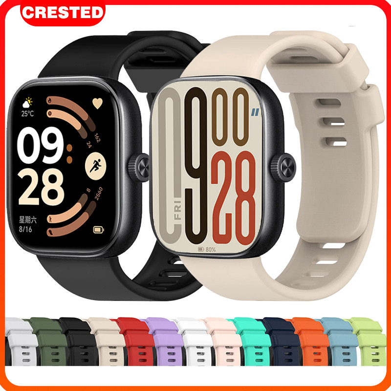 สายยาง for Redmi watch 6 5 Redmi Watch 4 สายรัดข้อมือซิลิโคนอุปกรณ์เสริมเปลี่ยนสายรัดข้อมือ for Xiaomi Band 8 9 10 Pro