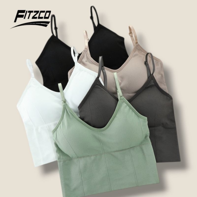 FITZCO 8824 Cross Strap Tanktop Gym Sports Bra