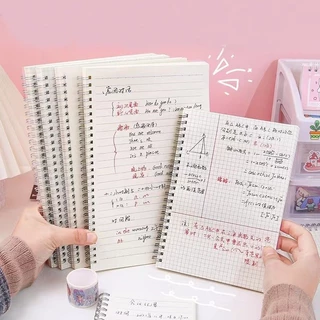สมุดโน๊ตขนาด A5/A6/B5 สมุดโน้ตขนาดใหญ่แบบเรียบง่าย พิเศษสำหรับนักเรียนมัธยมปลายและนักศึกษาวิทยาลัย ตารางไดอารีสแควร์